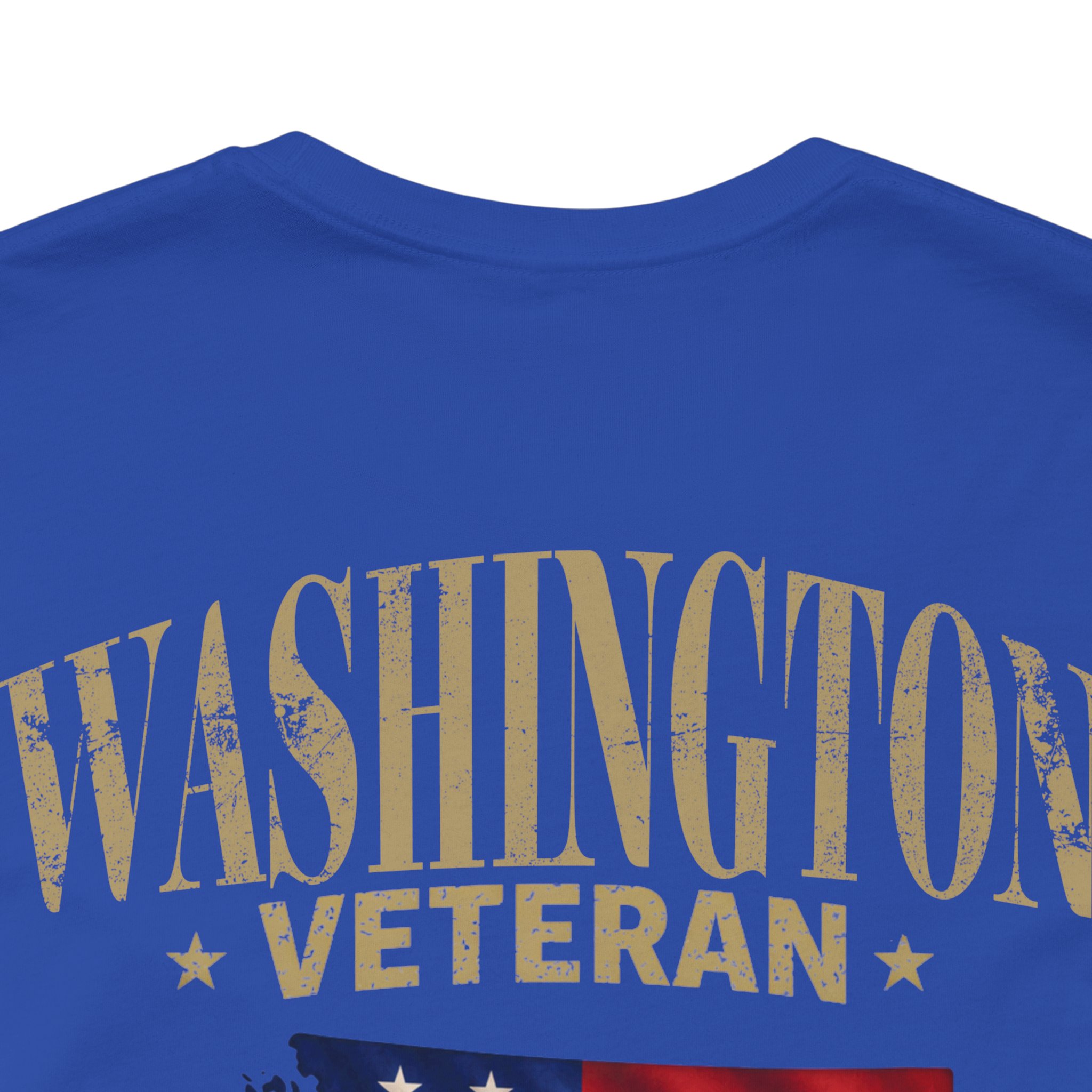 Washington Veteran T-Shirt — American Flag Map Military Tribute Tee - Image 11
