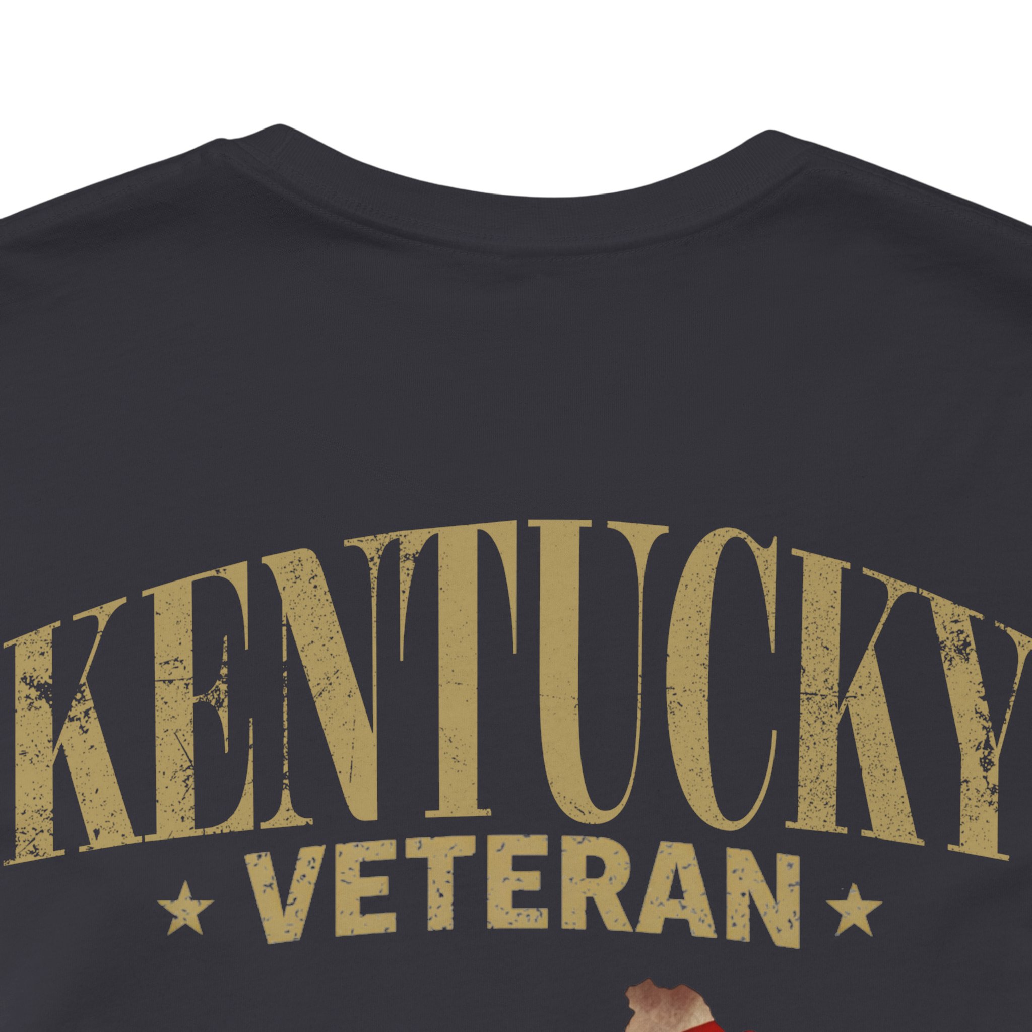 Kentucky Veteran T-Shirt — American Flag Map Military Tribute Tee - Image 4