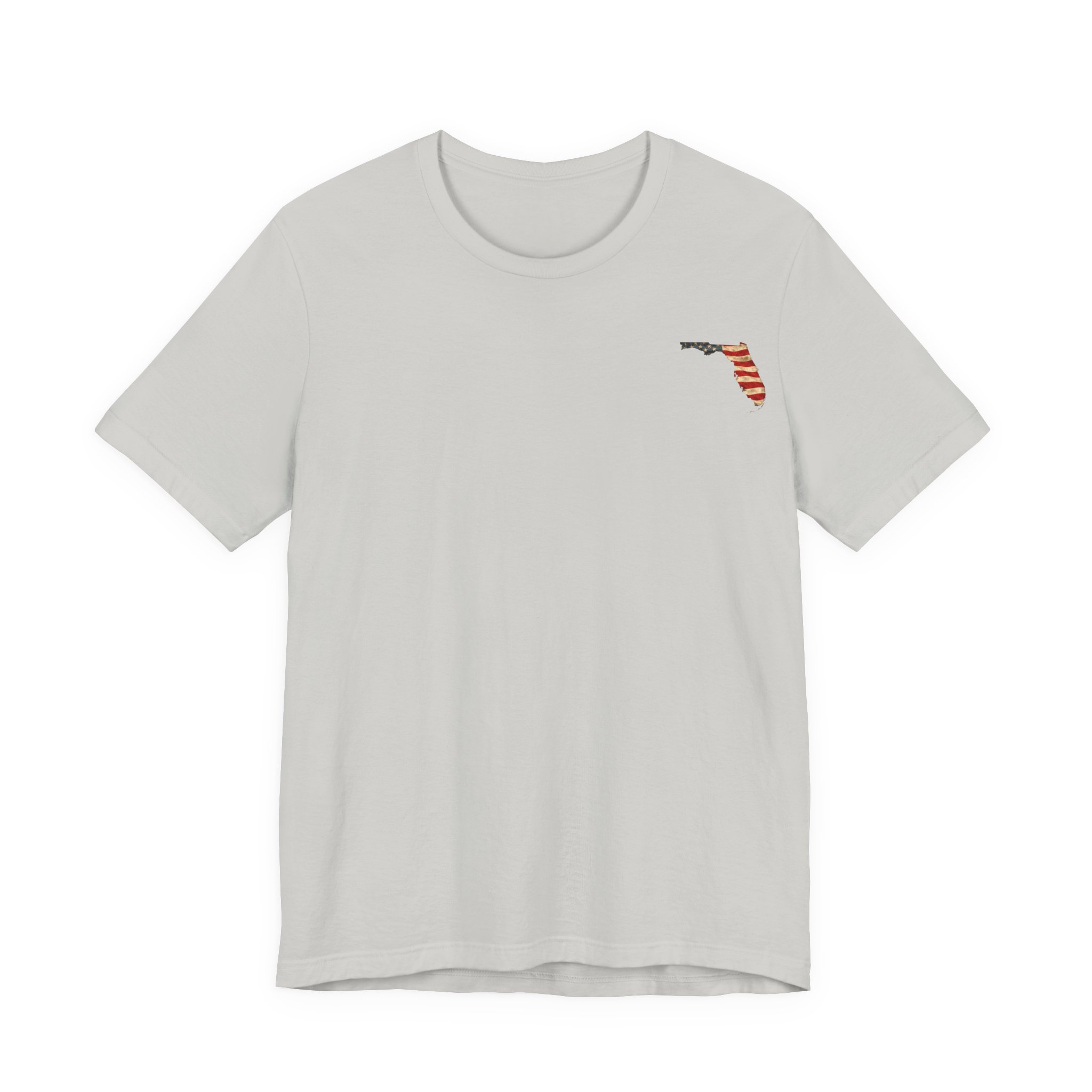 Florida Veteran T-Shirt — American Flag Map Military Tribute Tee - Image 21