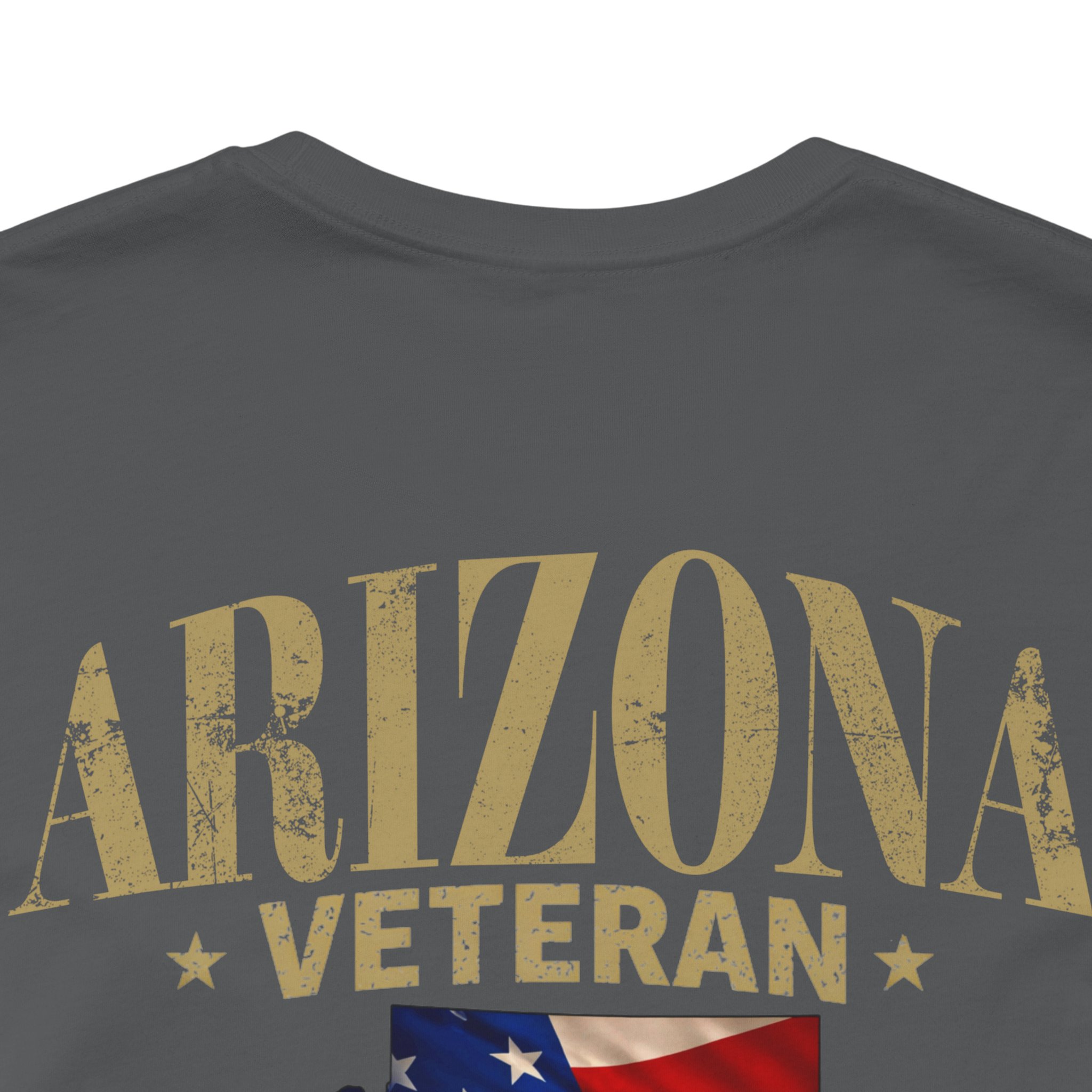 Arizona Veteran T-Shirt — American Flag Map Military Tribute Tee - Image 44