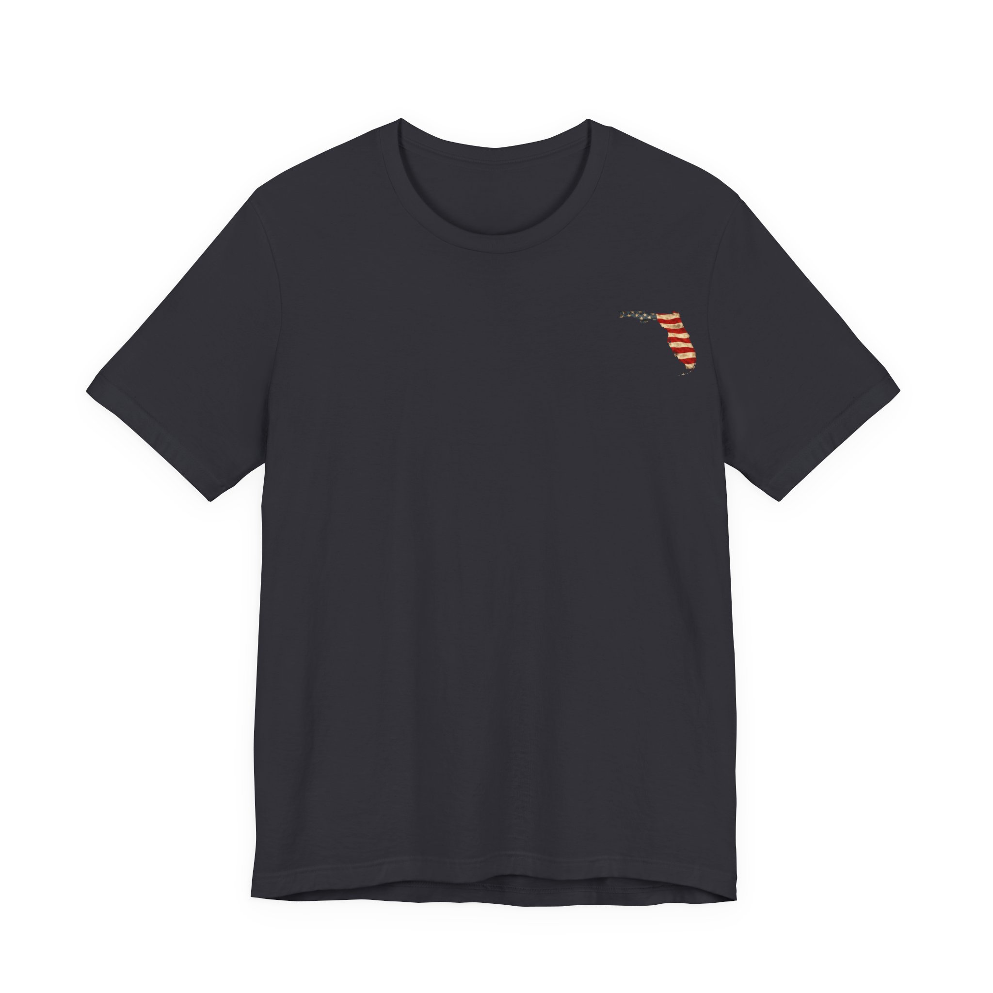 Florida Veteran T-Shirt — American Flag Map Military Tribute Tee - Image 26