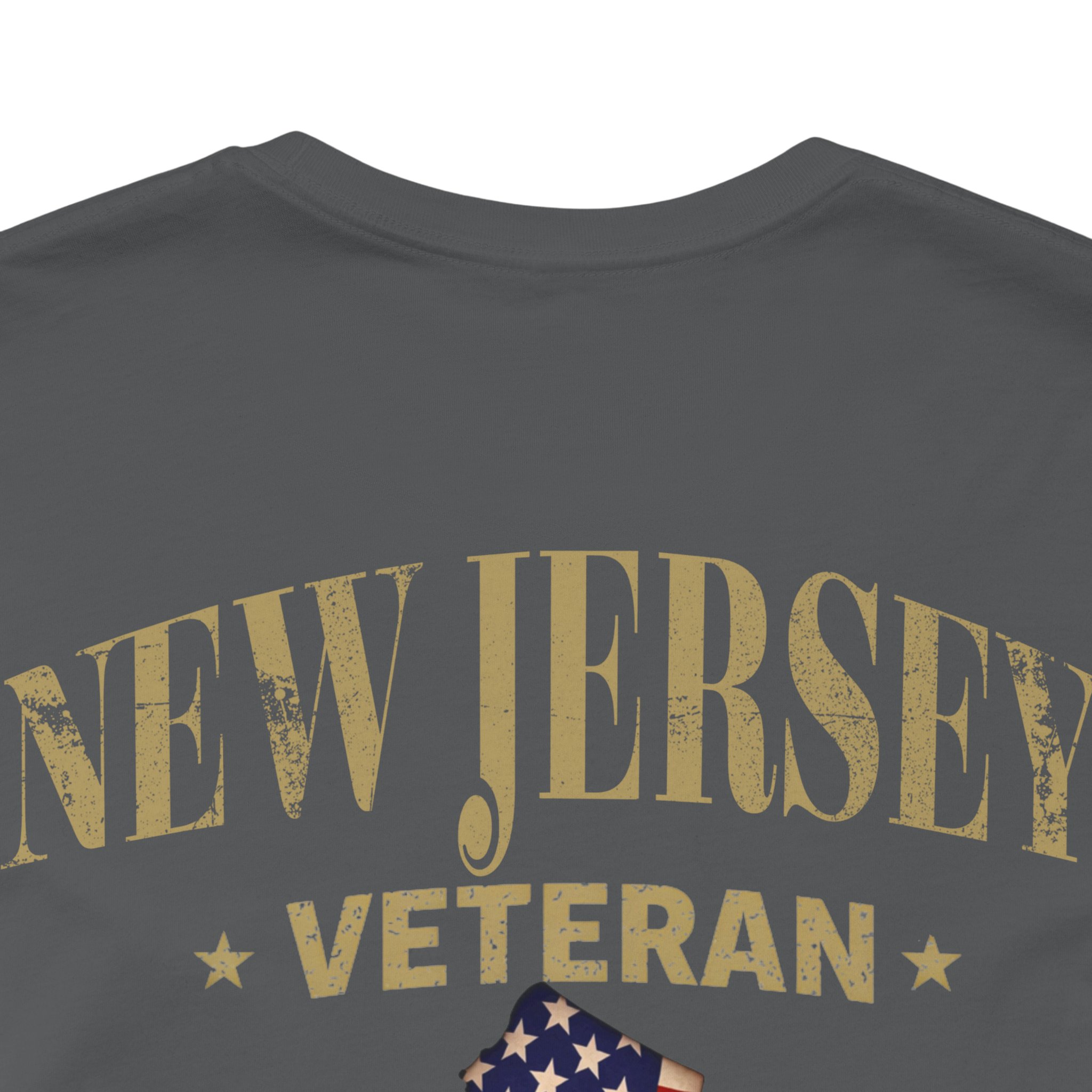 New Jersey Veteran T-Shirt — American Flag Map Military Tribute Tee - Image 35