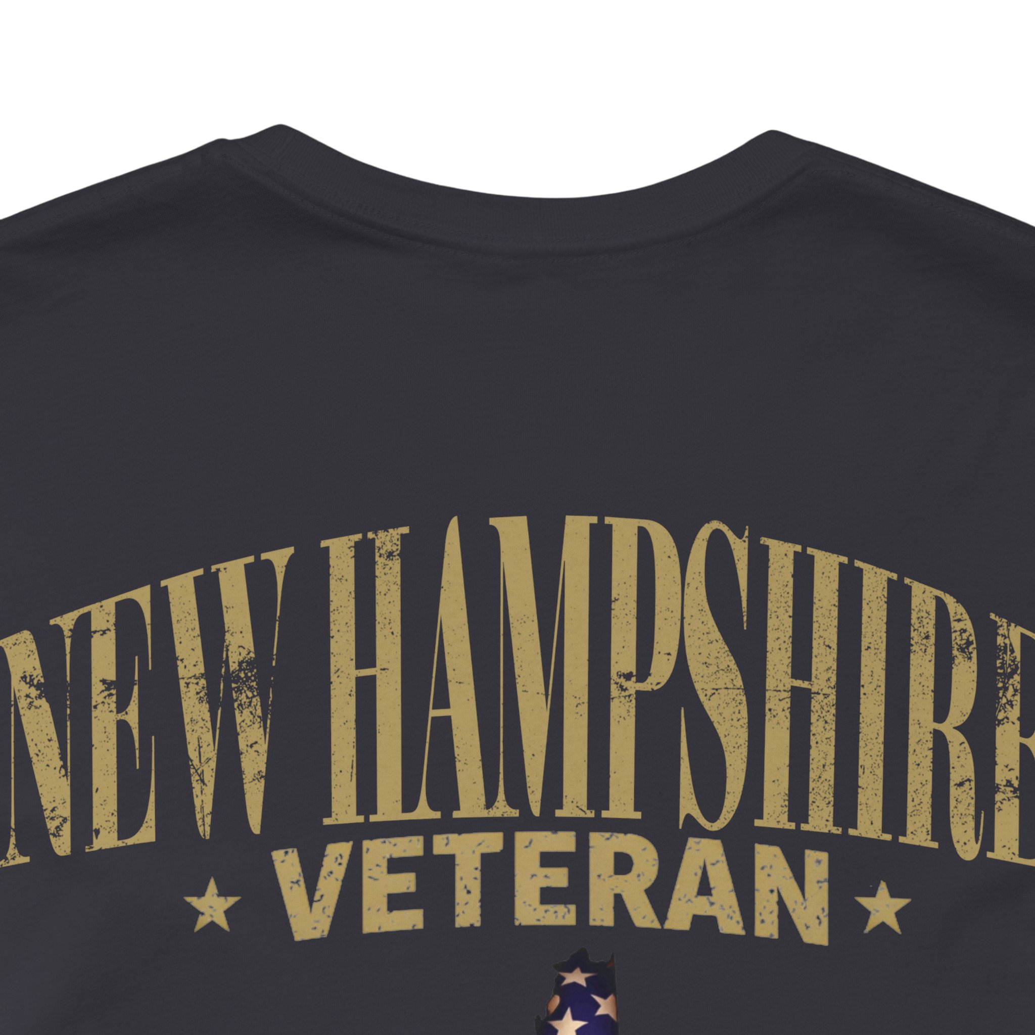 New Hampshire Veteran T-Shirt — American Flag Map Military Tribute Tee - Image 34