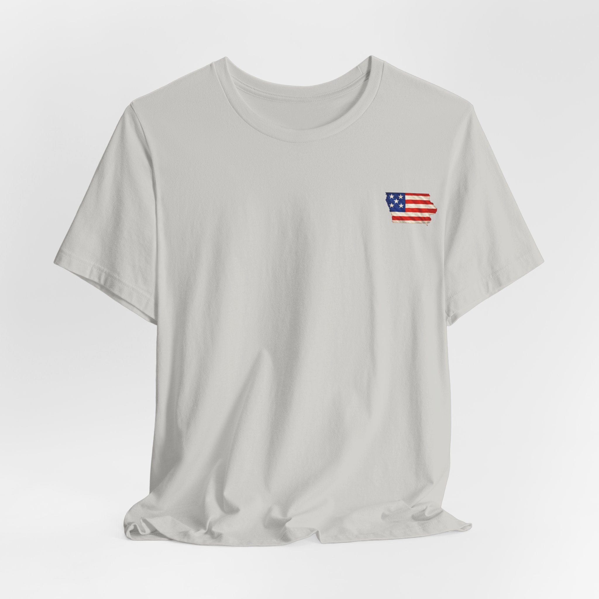 Iowa Veteran T-Shirt — American Flag Map Military Tribute Tee - Image 16