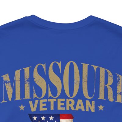 Missouri Veteran T-Shirt — American Flag Map Military Tribute Tee