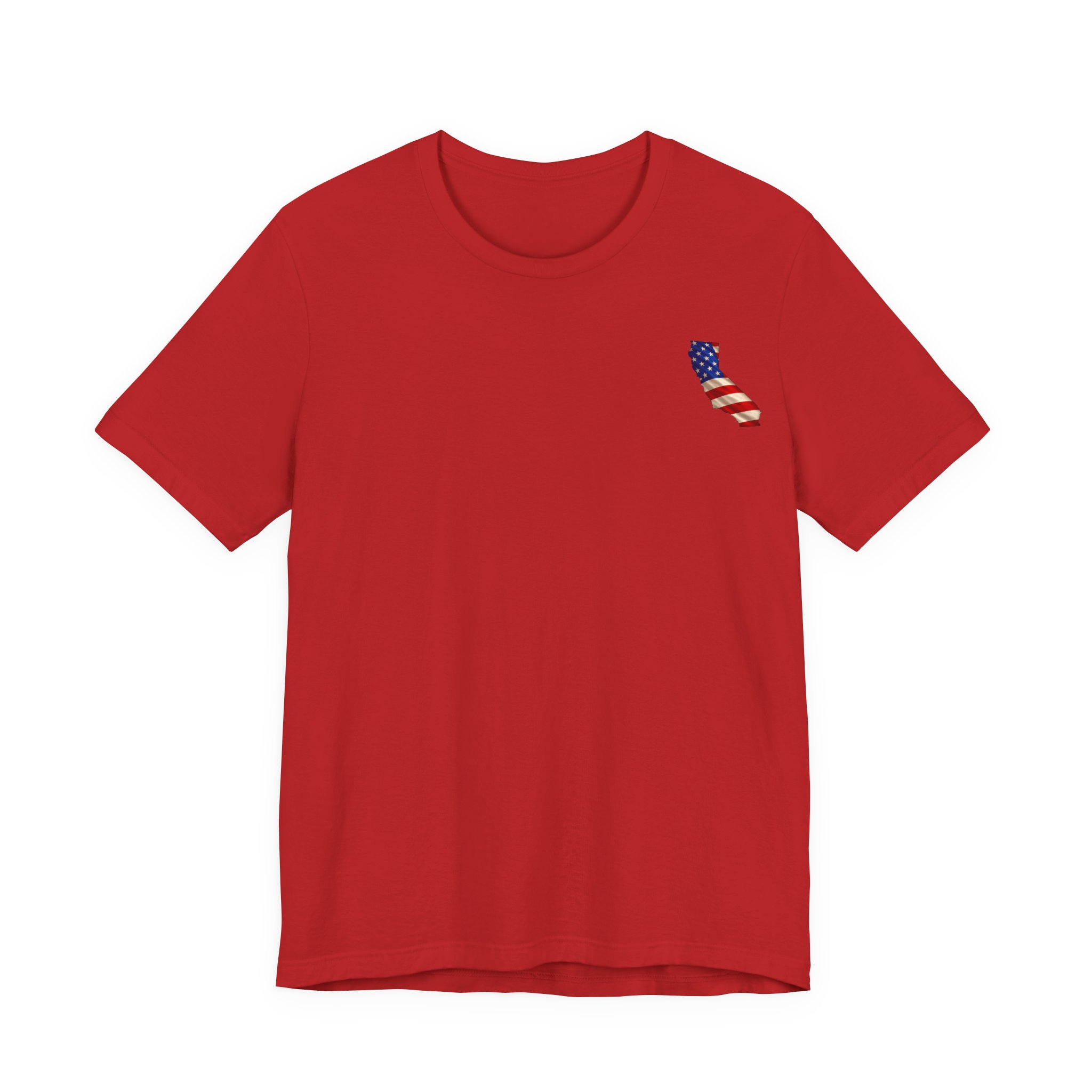 California Veteran T-Shirt — American Flag Map Military Tribute Tee - Image 46