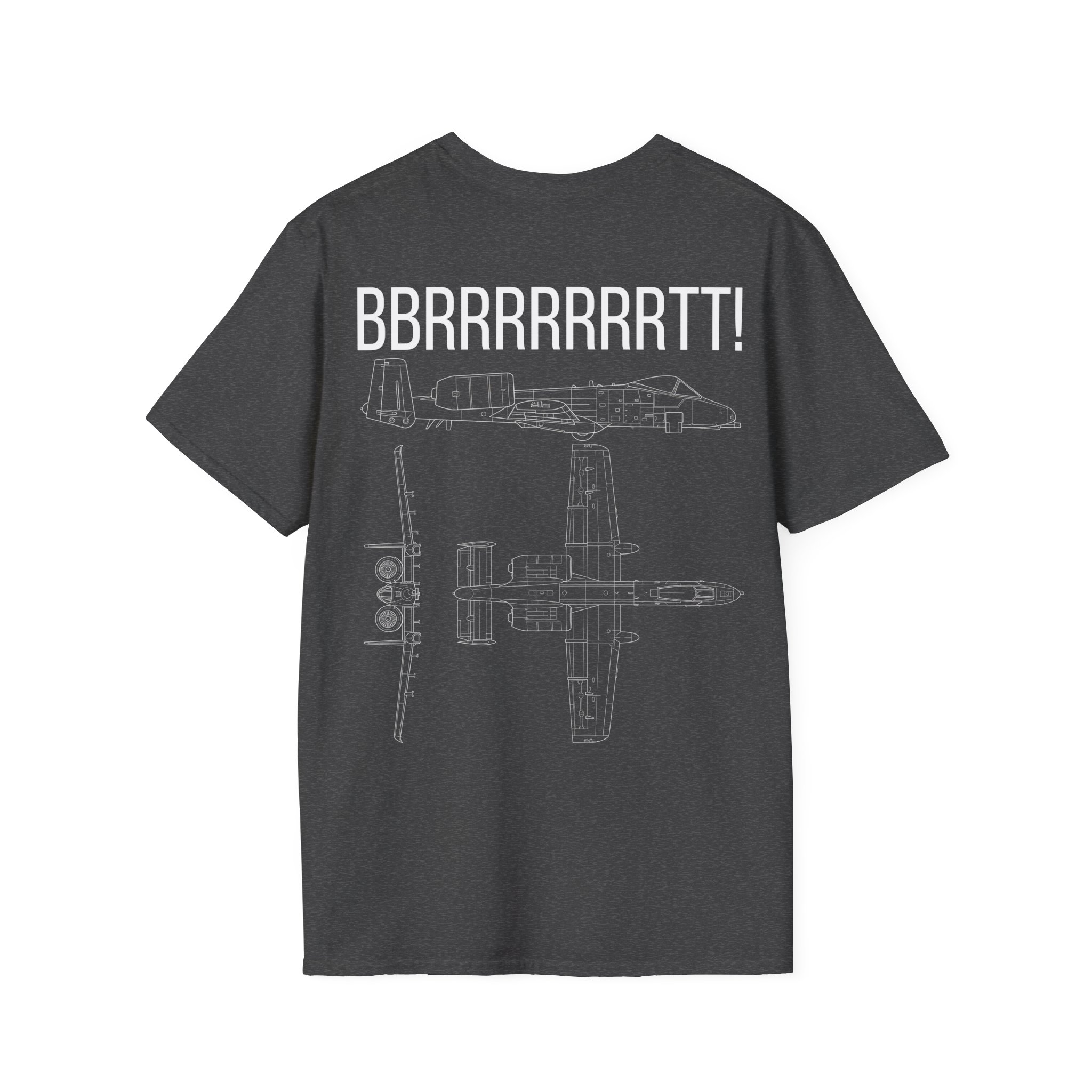 A-10 Warthog T-Shirt — "BBRRRRRRRTT!" Gunfire Sound Military Aircraft Tee - Image 14